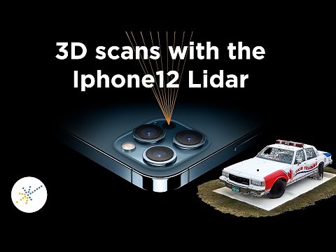 LiDAR Scanner iPhone 12 Pro / scanner, 3D point cloud