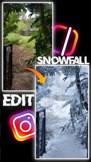 Instagram Trending Snowfall Effect🔥 #editing #edit #ai #aiediting #tutorial