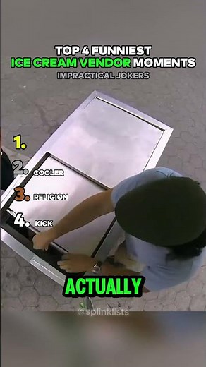 Top 4 Funniest ICE CREAM VENDOR Moments Impractical Jokers 😂🍦