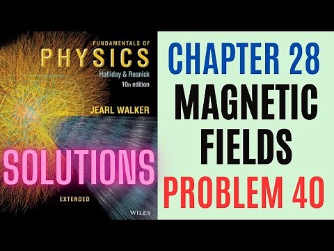 Halliday resnick chapter 28 problem 40 solution | Fundamentals of physics 10e solutions