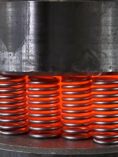 Molten Springs CRUSHED by Giant Industrial Press 🔥#foryou #foryoupage #viralvideo #trending #fyp