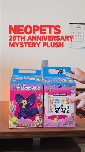 Neopets Blind Boxes! 💛✨ Unboxing the Neopets 25th Anniversary Mystery Plush #neopets #unboxing
