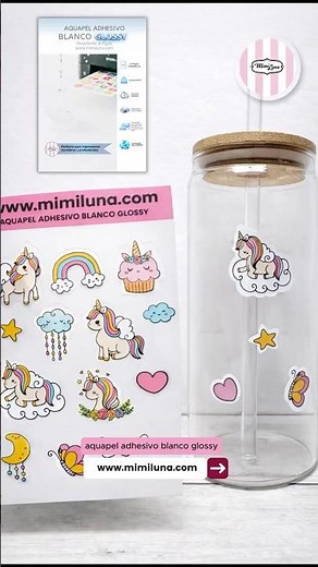 Glossy White Adhesive Vinyl for Stickers and Labels