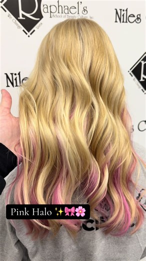 Pink Halo Hair Color Placement Tips