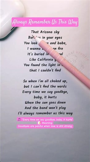 Easy English Karaoke | Always Remember Us This Way – Sing & Learn English