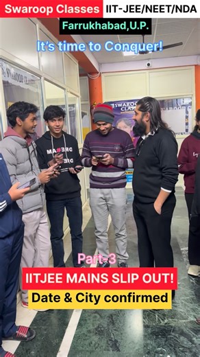 classesswaroop.pcmb on Instagram: "Part-3 IIT-JeeMains Intimation Slip out! Swaroopians getting ready to rock again 2026! Contact details: 8400313867, 73920 60906 Swaroop Classes rocked in IIT-JEE 2025 & NEET-2025. #champions #swaroopian #NDA #Neet #jee #iit The commendable job done by our students in the 2nd toughest(specially in Physics) NEET UG paper in the history. We appreciate their efforts & congratulates them for confirming Medical seats. We bless you all for the wonderful career ahead. 