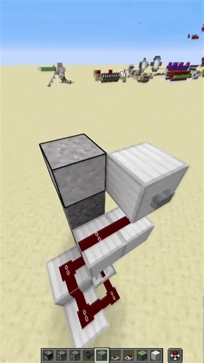 Simple Gate Opener! (Extendable) #fypシ #minecraft #gaming #redstone #gate #tutorial