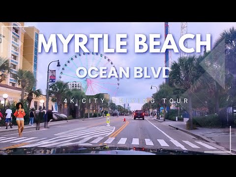 Scenic Myrtle Beach Drive - A Relaxing Driving Tour in 4K