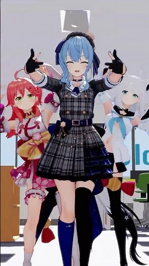 倍倍FIGHT! / Fubu-miComet【hololive MMD】#白上フブキ #星街すいせい #さくらみこ #倍倍fight #candytune #hololive #shorts