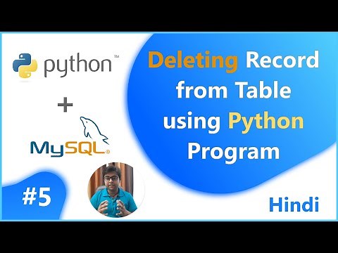 Deleting Record from database table using Python | Python with MySQL #5