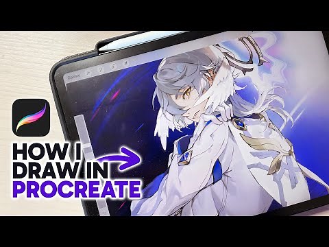 Sketch, Lineart, Color in Procreate✨My Full Drawing Process! [Digital Art Speedpaint]