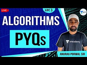 Previous Year Questions | Lec 3 | Algorithms | GATE 2021 CSE | Anurag Sir