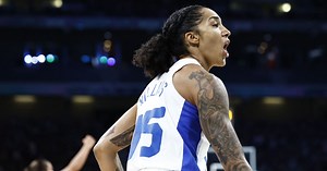 Jeux Olympiques - Paris 2024 - Finale France - Etats-Unis - Gabby Williams, franco-américaine et bleue dans la peau