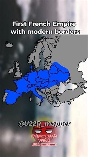 First French Empire with modern borders | USSR Mapper