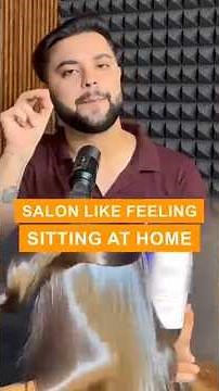 DIY Hair Spa Keratin Treatment for Straight & Smooth Hair: Damage Repair Treatment#shorts #yt