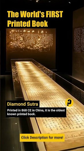 The World's FIRST Printed Book - Did You Know?