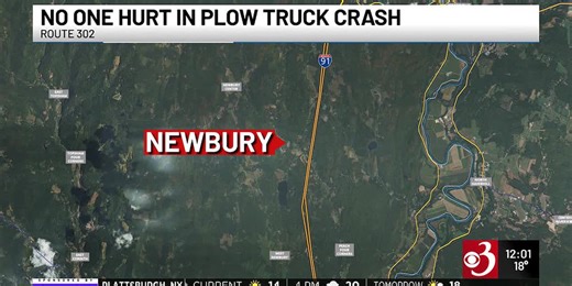 Driver crashes into back of town plow