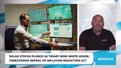 Solar Stocks Plunge As Trump Wins White House, Threatening Repeal Of Inflation Reduction Act