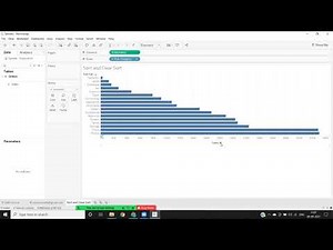 Tableau Tutorials : Tips and tricks: how to Sort and clear sort options