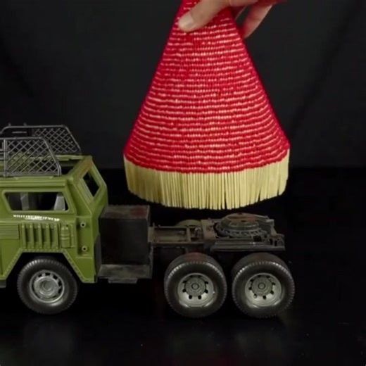 30000 matches powerd jet toy truck Follow for part2 experiment #matchstick #matches #viral #fyp #foryou #part1
