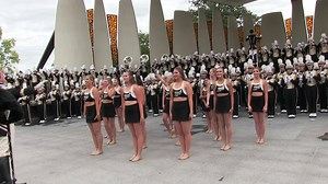 In this video the Purdue "All American" Marching band Golduster Dance Team dances to the ever popular tune "Tear It Up" at the Slayter Center pregame concert on 9/28/19. | Purdue Band Fan