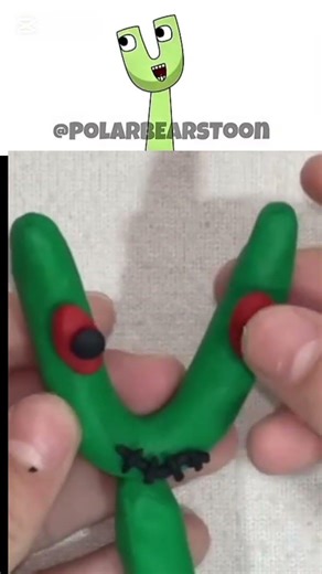 I made Sprunki OC U Face 2 (from Alphabet Lore) #sprunkioc #alphabets #shorts #diycrafts