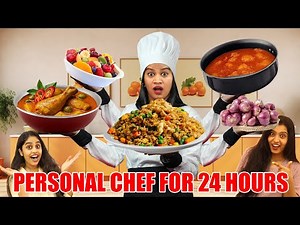 SHAMI BECAME OUR PERSONAL CHEF FOR 24 HOURS CHALLENGE 😂 | PULLOTHI
