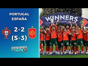 🏆 PORTUGAL le GANÓ 5 a 3 en los PENALES a ESPAÑA en la FINAL de la NATIONS LEAGUE y es el CAMPEÓN 🔥