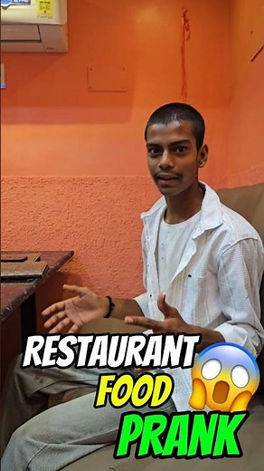 Restaurant Food Prank😱||#foodchallenge #publicreaction #shortsfeed ||