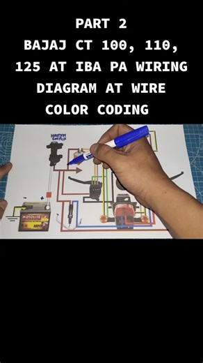 BAJAJ CT 100, 110, 125 AT IBA PA WIRING DIAGRAM AT WIRE COLOR CODING P...