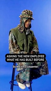 This is Jaden Smith, 26 year old son of Will Smith. Net worth in the millions. This video …… I have so many questions, like so many. First and foremost the camo with pearls? Wearing a Boonie with a hood up. I guess I just don’t know style. Anyways, maybe he is a master craftsman using his “hand circular saw” | Workingwith Matt