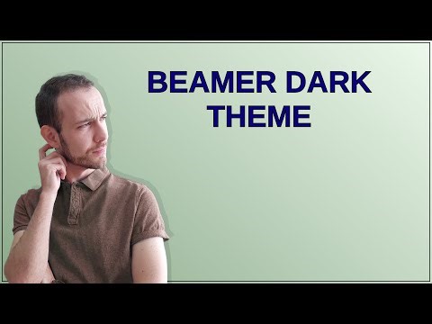 Tex: beamer dark theme