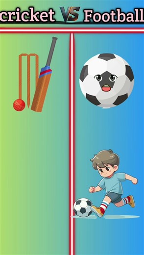 Cricket vs Football comparison short #gaming