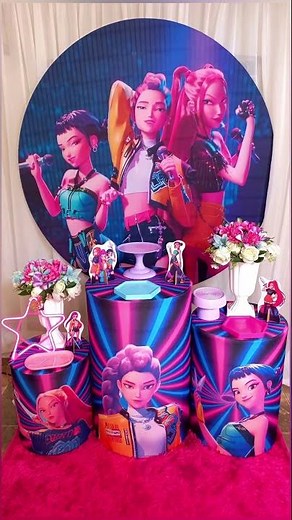 GUERREIRAS DO K POP - DECORAÇÃO GASTANDO POUCO! #kitpop #kpop #pegueemonte #festapop