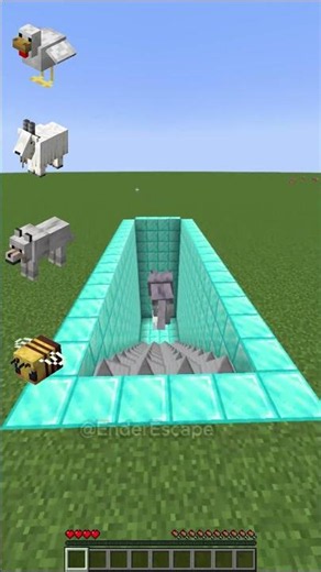 Which Minecraft Mob Can Survive? #shorts #minecraft