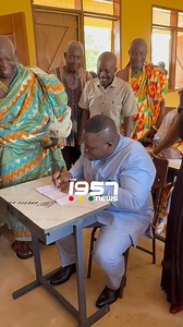 3.1K views · 1.9K reactions | LIVE | Hon. Sam George in a light-hearted moment as the Dzata Foundation, founded by him and his wife, commissions a 6-unit classroom block for Afienya D/A Basic School. - #the1957news | The1957News | Facebook