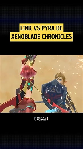Link vs Pyra de #Xenoblade Chronicles en Super Smash Bros #Zelda #SuperSmashBros #Nintendo