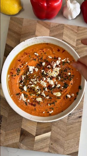 Roasted Capsium & Feta Dip | Eat More Veg
