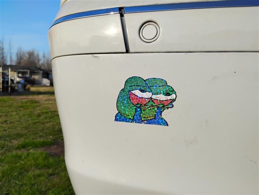 Holographic Sticker ~ Pepe the Frog UV/WEATHERPROOF & WATERPROOF Outdoor/indoor - Etsy