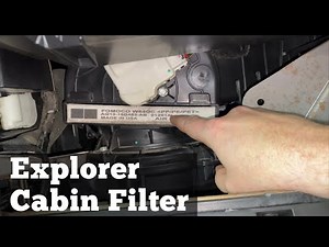 How do I replace the Ford Explorer cabin filter?