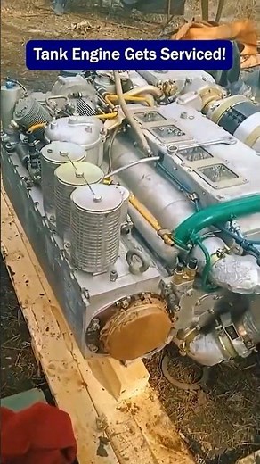 Watch How a T-64 Tank Engine Gets Serviced!