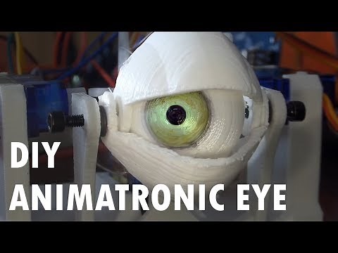 DIY Animatronic Eye Mechanism 3D Printed