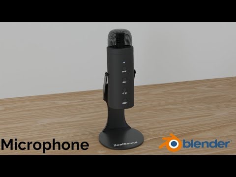 I Made This Microphone In Blender!