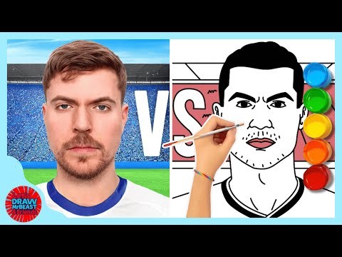 MrBeast's Beat Ronaldo, Win $1,000,000 | Drawing MrBeast