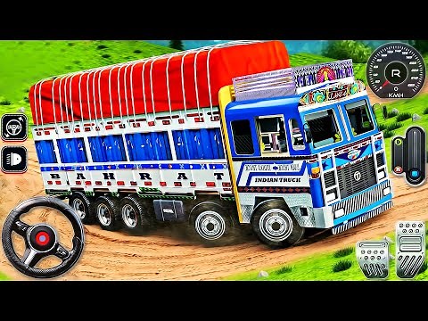 Indian Cargo Truck Ashok Lorry Driving - Offroad Truck Driver Simulator - Android GamePlay #3