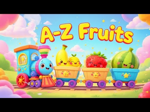 🍎 A–Z Fruits Phonics Song 🚂 | ABC Fruit Train | Learn Alphabets for Kidsl ABC Fruits Phonics