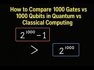 How to Compare 1000 Gates vs 1000 Qubits in Quantum vs Classical Computing
