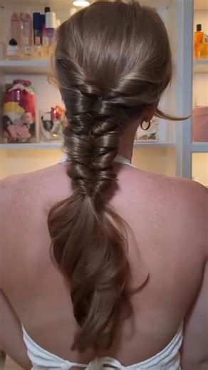 Pretty braided hairstyle tutorial 🤍