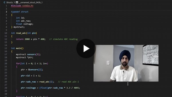 C Structs and Pointers in Embedded C: Efficient Data Organization | Mantaj Singh Sandhu posted on the topic | LinkedIn