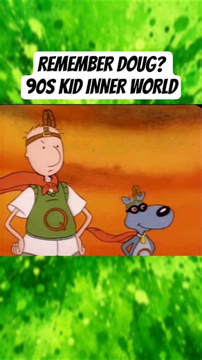 Remember Doug? This Nicktoon was all about the inner world of a kid. #90s #Nickelodeon #Doug